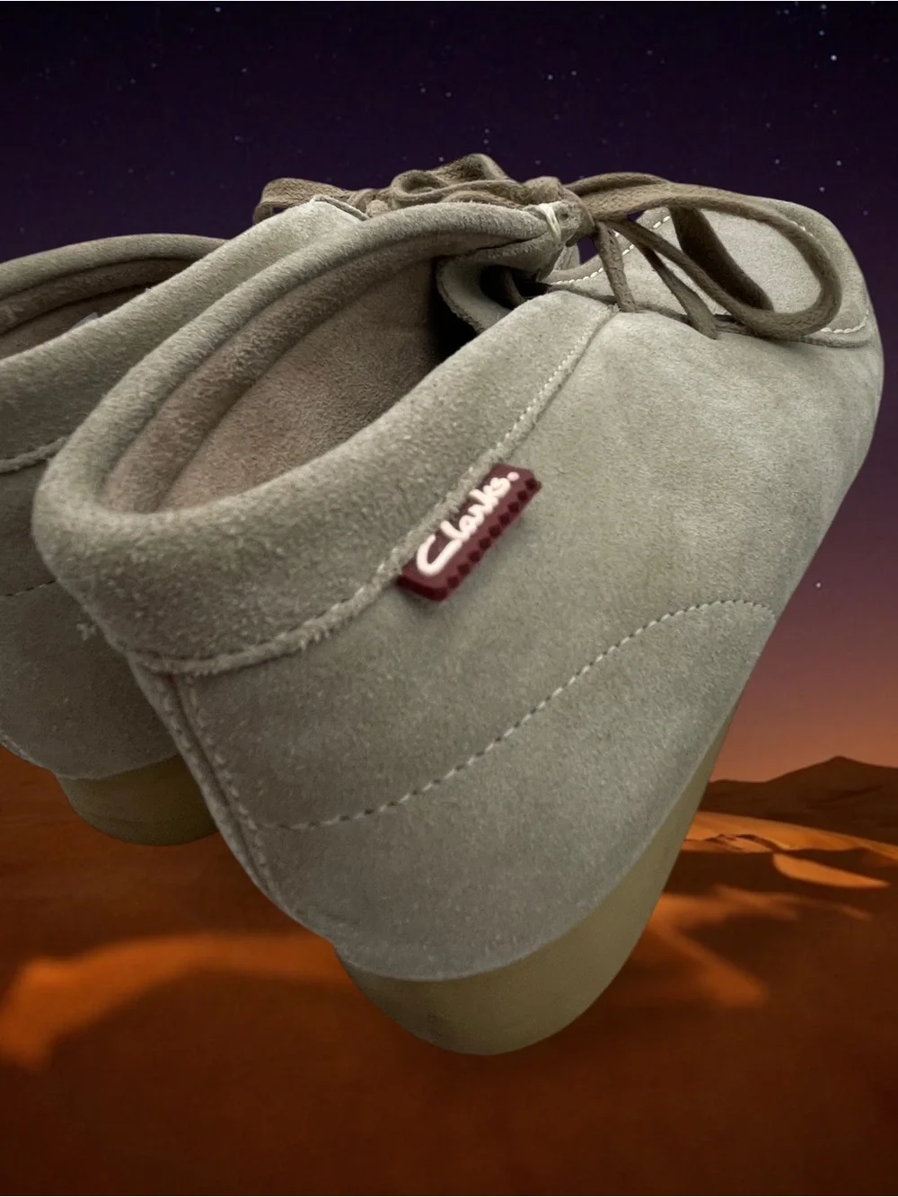 Clarks Stinson Hi Wallabee Style Suede Boots Moccasin Toe Chukka Sand Men's 7.5